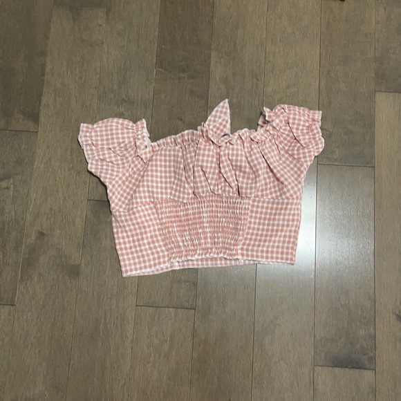 Gingham crop top - Picture 4 of 4